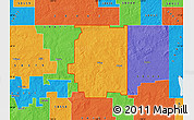 Political Map of ZIP code 58494