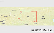 Physical Panoramic Map of ZIP code 58494