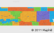 Political Panoramic Map of ZIP code 58494