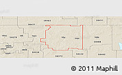 Shaded Relief Panoramic Map of ZIP code 58494