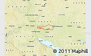 Physical Map of ZIP code 58501