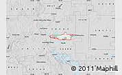 Silver Style Map of ZIP code 58501