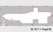 Gray Simple Map of ZIP code 58501