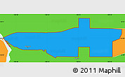 Political Simple Map of ZIP code 58501