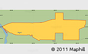 Savanna Style Simple Map of ZIP code 58501