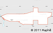 Silver Style Simple Map of ZIP code 58501