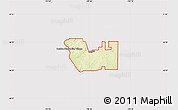 Physical Map of ZIP code 58503, cropped outside