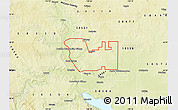 Physical Map of ZIP code 58503