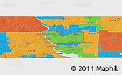 Political Panoramic Map of ZIP code 58503