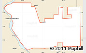 Classic Style Simple Map of ZIP code 58503