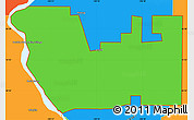 Political Simple Map of ZIP code 58503