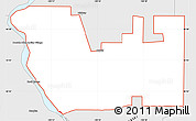 Silver Style Simple Map of ZIP code 58503