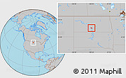 Gray Location Map of ZIP code 58504