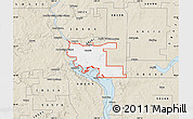 Classic Style Map of ZIP code 58504