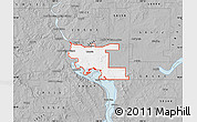 Gray Map of ZIP code 58504