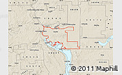 Shaded Relief Map of ZIP code 58504