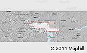 Gray Panoramic Map of ZIP code 58504