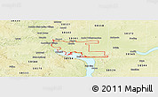 Physical Panoramic Map of ZIP code 58504