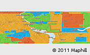 Political Panoramic Map of ZIP code 58504