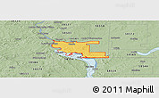 Savanna Style Panoramic Map of ZIP code 58504