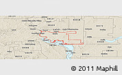 Shaded Relief Panoramic Map of ZIP code 58504