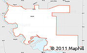 Silver Style Simple Map of ZIP code 58504
