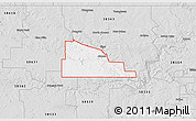 Silver Style 3D Map of ZIP code 58520