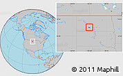 Gray Location Map of ZIP code 58520