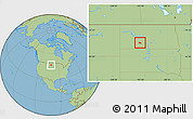 Savanna Style Location Map of ZIP code 58520