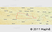 Physical Panoramic Map of ZIP code 58520