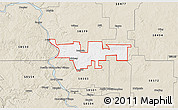 Classic Style 3D Map of ZIP code 58521