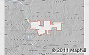 Gray Map of ZIP code 58521