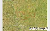 Satellite Map of ZIP code 58521