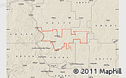 Shaded Relief Map of ZIP code 58521