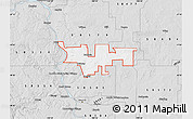 Silver Style Map of ZIP code 58521