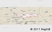 Classic Style Panoramic Map of ZIP code 58521