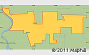 Savanna Style Simple Map of ZIP code 58521