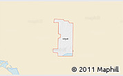 Classic Style 3D Map of ZIP code 58532, single color outside