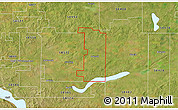 Satellite 3D Map of ZIP code 58532