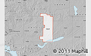 Gray Map of ZIP code 58532