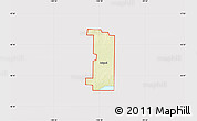 Physical Map of ZIP code 58532, cropped outside