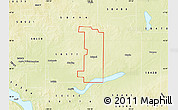 Physical Map of ZIP code 58532