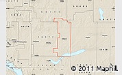 Shaded Relief Map of ZIP code 58532