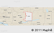Classic Style Panoramic Map of ZIP code 58532