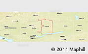 Physical Panoramic Map of ZIP code 58532