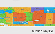 Political Panoramic Map of ZIP code 58532