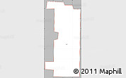 Gray Simple Map of ZIP code 58532