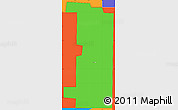 Political Simple Map of ZIP code 58532