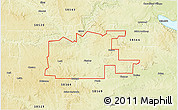 Physical 3D Map of ZIP code 58535
