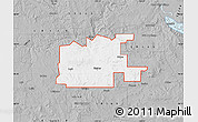 Gray Map of ZIP code 58535